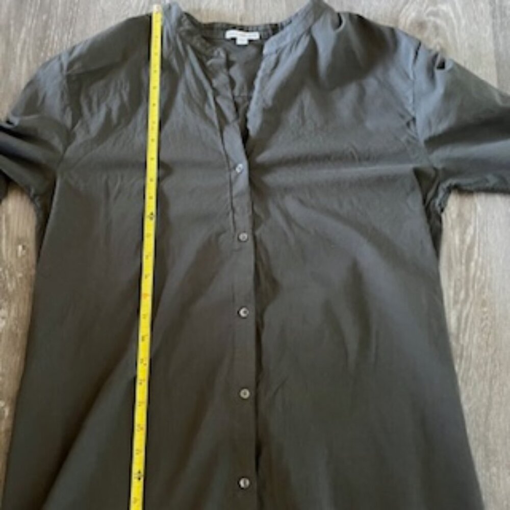 James Perse Split Mandarin Collar Button-Down Cot… - image 6